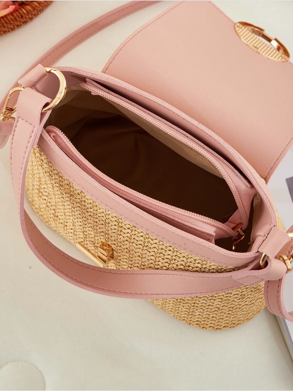 Pink Sarah & Stone bag - The Winona Bucket Bag - Picture 10 of 10